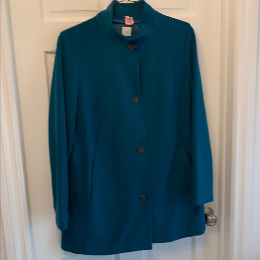 Beautiful teal lightweight coat